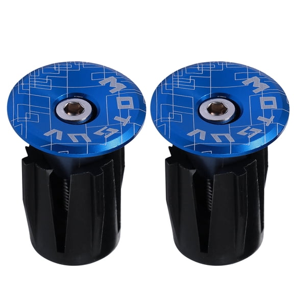 Masteelf 2Pcs Durable Road Bike Handlebar Caps Bar End Caps Useful Bike Accessories