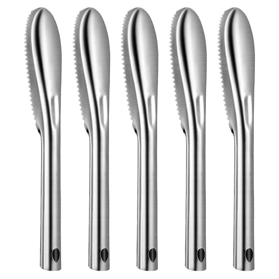 Masteelf 2Pcs Fish Scale Fish Scaler Handheld Kitchen Fish Scaler Metal Fishing Scale Remover