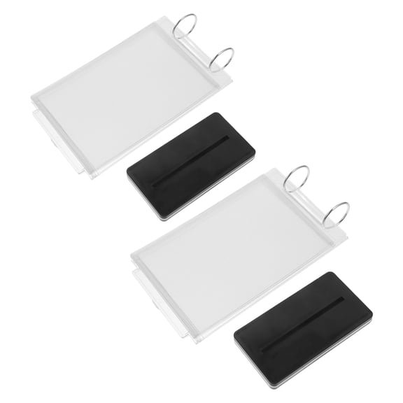 Masteelf 2Pcs Menu Holder Stand Desktop Flip Display Holder Table Sign Stand for Restaurants and Bar Menu Holder Desk Flip Organizer Sign