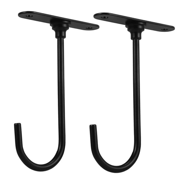 Masteelf 2Pcs Metal Banana Holder Hanger Hook Keeper Kitchen Under Cabinet Iron Banana Holder