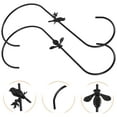 thumbnail image 1 of Masteelf  2 Pcs Plant Hook Bird Feeder Hooks for Trees Birds Parrot Black, 1 of 8