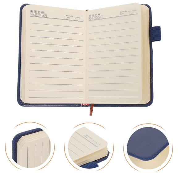 KALLORY Diary Note Pad Pocket Notepad Pu 2Pcs for Writers and Artists