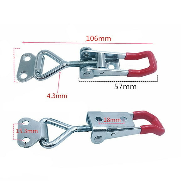 Masteelf 2Pcs Quickly Release the Clamp for Movable Bases Red Plastic 2Pcs