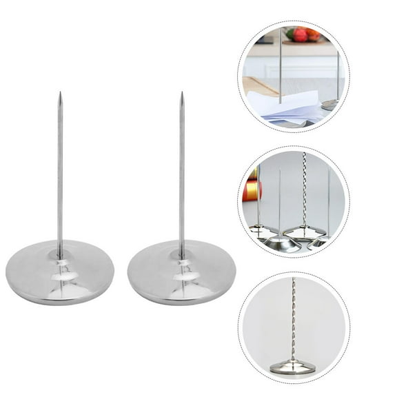 KALLORY Menu Fork Stainless Steel Business Owners Restaurant Use 2Pcs 6*3In