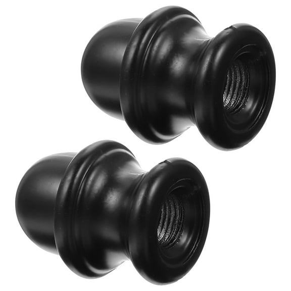 KALLORY Light Finial Round Head Zinc Alloy 2Pcs 1.4x1x1in