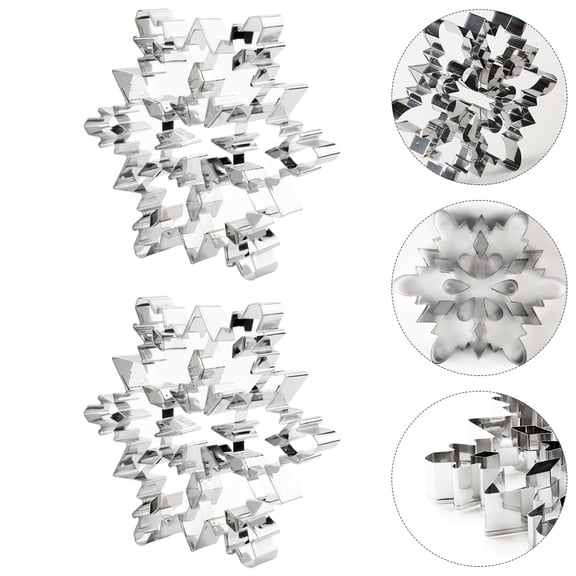 Masteelf 2-Piece Cookie Cutter Set in for Home Baking and Christmas Holiday Celebrations