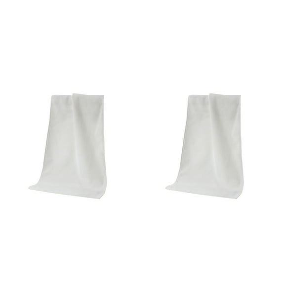 Masteelf 2pcs 30x70cm Microfiber Cleaning Cloth Car Wash Towel Rags Kitchen Dish Towel Drying Absorber Household Cleaner for Polishing Waxing ( White )