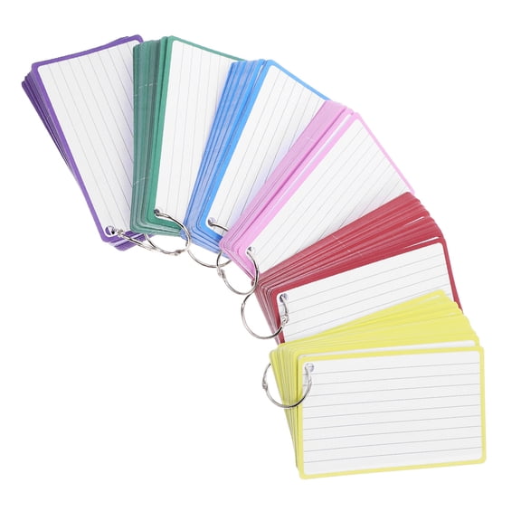 Masteelf 2-Pack Small Index Cards Notepads 6 Books Speech Study Note Cards for Students Teachers Learning and Organization
