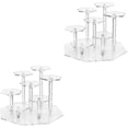 thumbnail image 1 of Masteelf 2pcs Acrylic Hand-made Model Display Stand Multi-layer Display Rack Model Display Rack, 1 of 8