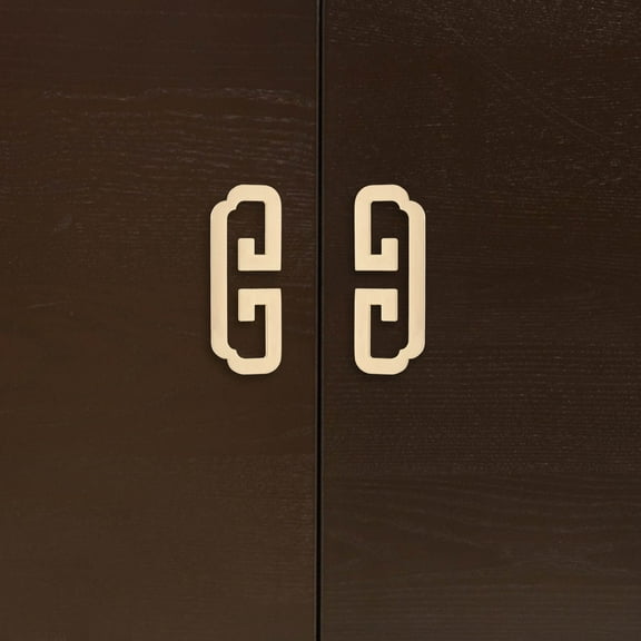 Masteelf 2pcs Antique Golden Semi-Circle Handles 96mm Hole Center Spacing Cabinet Pull Drawer Pulls Semicircle Pulls Zinc Alloy Cabinet Handles Furniture Hardware