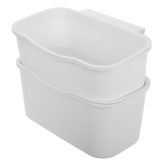 Masteelf 2pcs Bedside Organizer Caddie Hanging Plastic Bunk Bed Shelf Large Storage Holder For Dorm Room Bed Baby Bed Rails