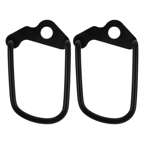 Toddmomy Iron Rear Derailleur Guard Black For Mountain 2Pcs
