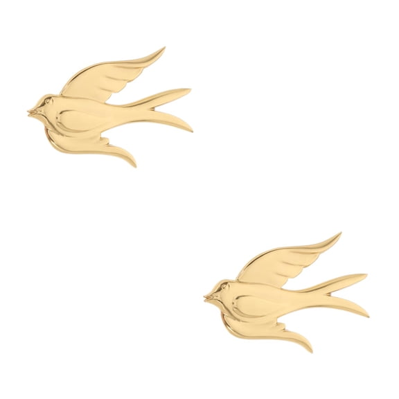 Masteelf 2pcs Birds Figurines Bird Wall Art Lifelike Bird 3.5x2.3 Inch Animal Sculptures 3d Hanging Ornament For Home Decor Garden Tree Bedroom Decor