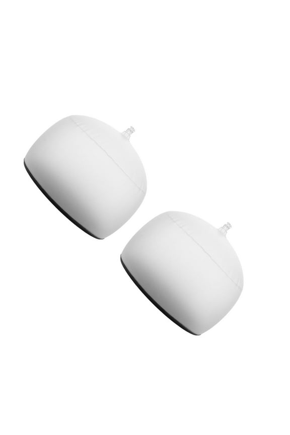 Masteelf 2pcs Blow Up Cap Holder PVC Material Hat Inner Support Tabletop Hat Display Stand Inflatable Hat Shaper for Baseball Caps Fedora Hat White