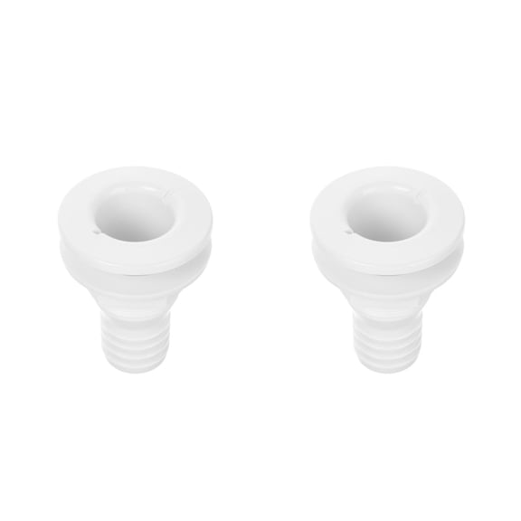 Masteelf 2pcs Through Hull Fitting Marine Thru Hull Exhaust Fitting 1-1/2 Inch Through Hull Fitting Thru-hull Connector Fitting Wear-resistant Drain Plug For Boat (1-1/2 Inch)