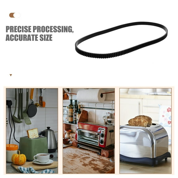 Masteelf 2pcs Bread Maker Rubber Belt Replacement Drive Belt Bread Machine Motor Drive Belt