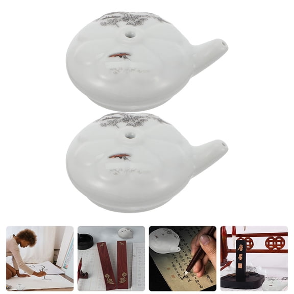 Masteelf 2pcs Calligraphy Water Droppers Painting Ink Water Containers Ink Droplets