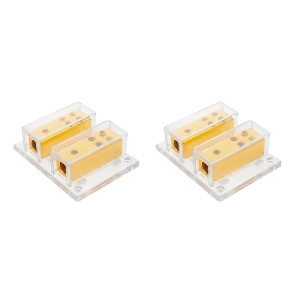 Masteelf Raindrops 2pcs Automotive Power Distribution Block for Car Audio Dual 4 Gauge Input to 8 Gauge Outputs Audio System