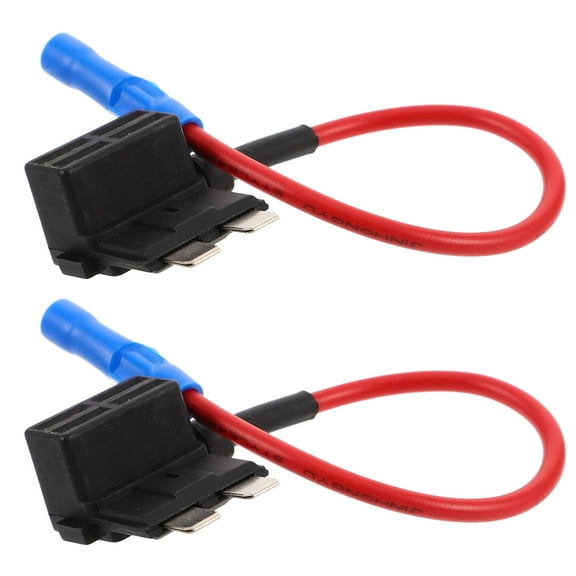 Masteelf 2pcs Car Circuit Fuse Tap Set Automotive Fuse Holder Connector for Dash Cam Medium Fuse Box Adapter, No Fuse Included