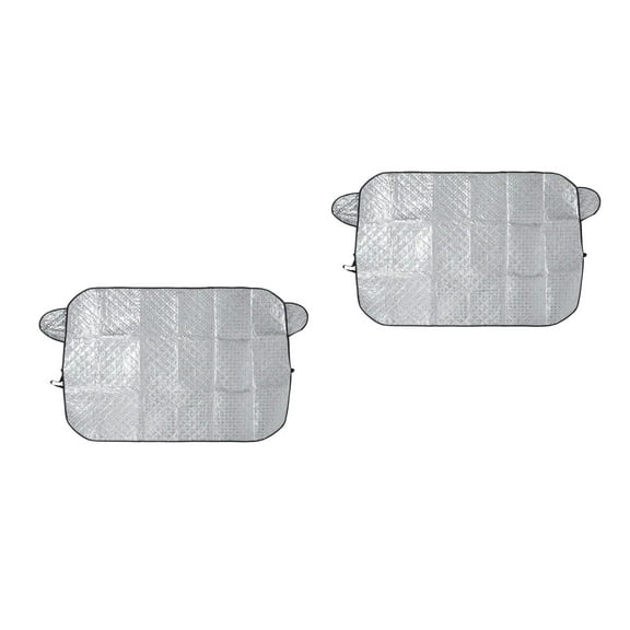 Masteelf 2pcs Car Front Window Sunshade Retractable Sun Protection Visor For Car Windshield Insulated Sun Blocker Automotive Interior Accessories