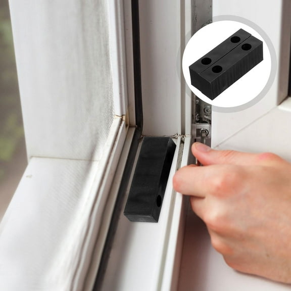 Masteelf 2pcs Child Safety Window Locks Plastic Limiters Doors Home Security Window Lock Limiter Replacement Parts Sliding Door Blocks