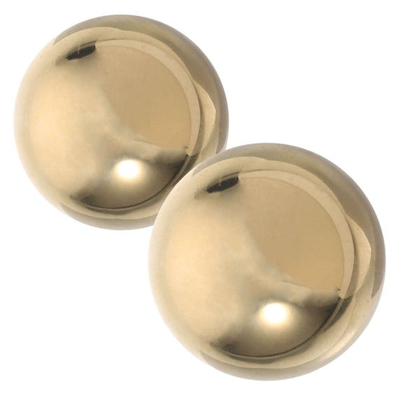 Masteelf 2pcs Chinese Health Balls Hand Exercise Balls Gold Color For And Meditation Solid Brass Decorative Orbs For Centerpiece Bowls Gold Hand Balls