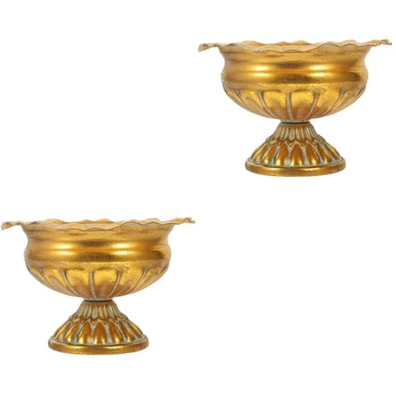 Masteelf Set of 2 Vintage Decorative Flower Pots for Garden, Balcony, Indoor Plant Holders, Stylish Plant Pot Decoration