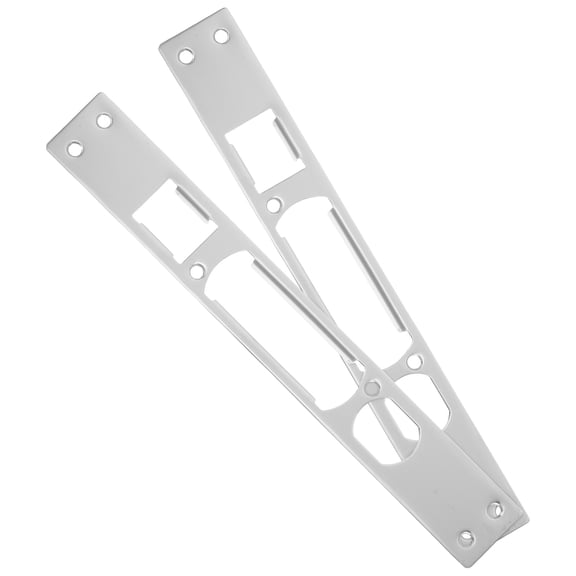 Masteelf 2pcs Door Strike Plate Reinforcement Plate Front Door Security Device Striker Plate Exterior Interior Door Deadbolt Fix Door Frame Plate