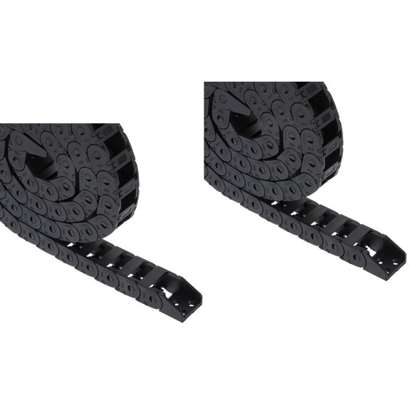 Masteelf 2pcs Drag Chain Cable Wire Carrier Wire Carrier Cable Semi Closed Cable Carrier