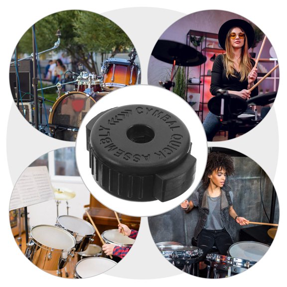 Masteelf 2pcs Drum Cymbal Quick Release Nut Plastic Drum Quick Nuts Cymbal Nuts Quick Release Drum Accessories Kit Cymbal Jazz Drum Parts Accessories