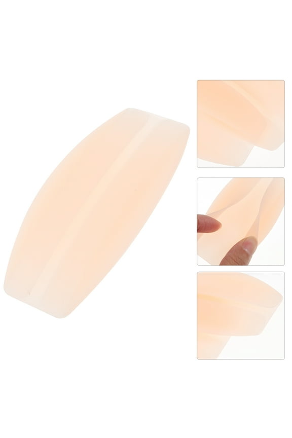 2pcs Durable Washable Anti-slip Silicone Bra Strap Cushions Shoulder Pads (Nude)