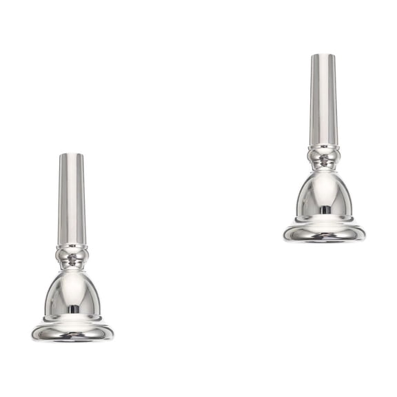 Masteelf 2pcs Euphonium Baritone Small Trombone Euphonium Replacement Part for Beginners Silver