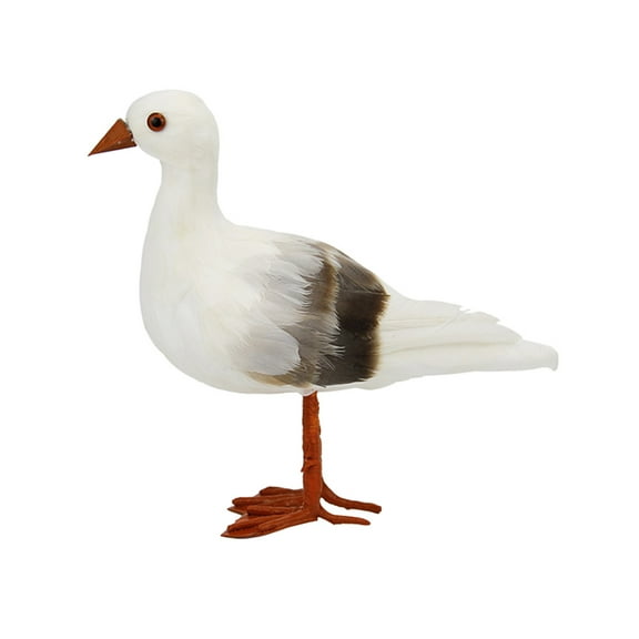 Masteelf 2pcs Figurines Feathered Sculpture Nautical Bird Statue for Home Decoration