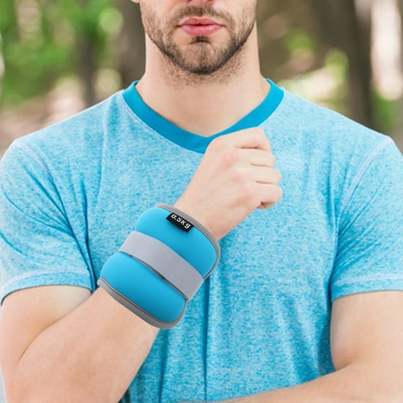 Masteelf 2pcs Fitness Weights Running Gym Workouts Ankle And Wrist Weights For Men Convenient Leg Weights Strength Training Leg Weights