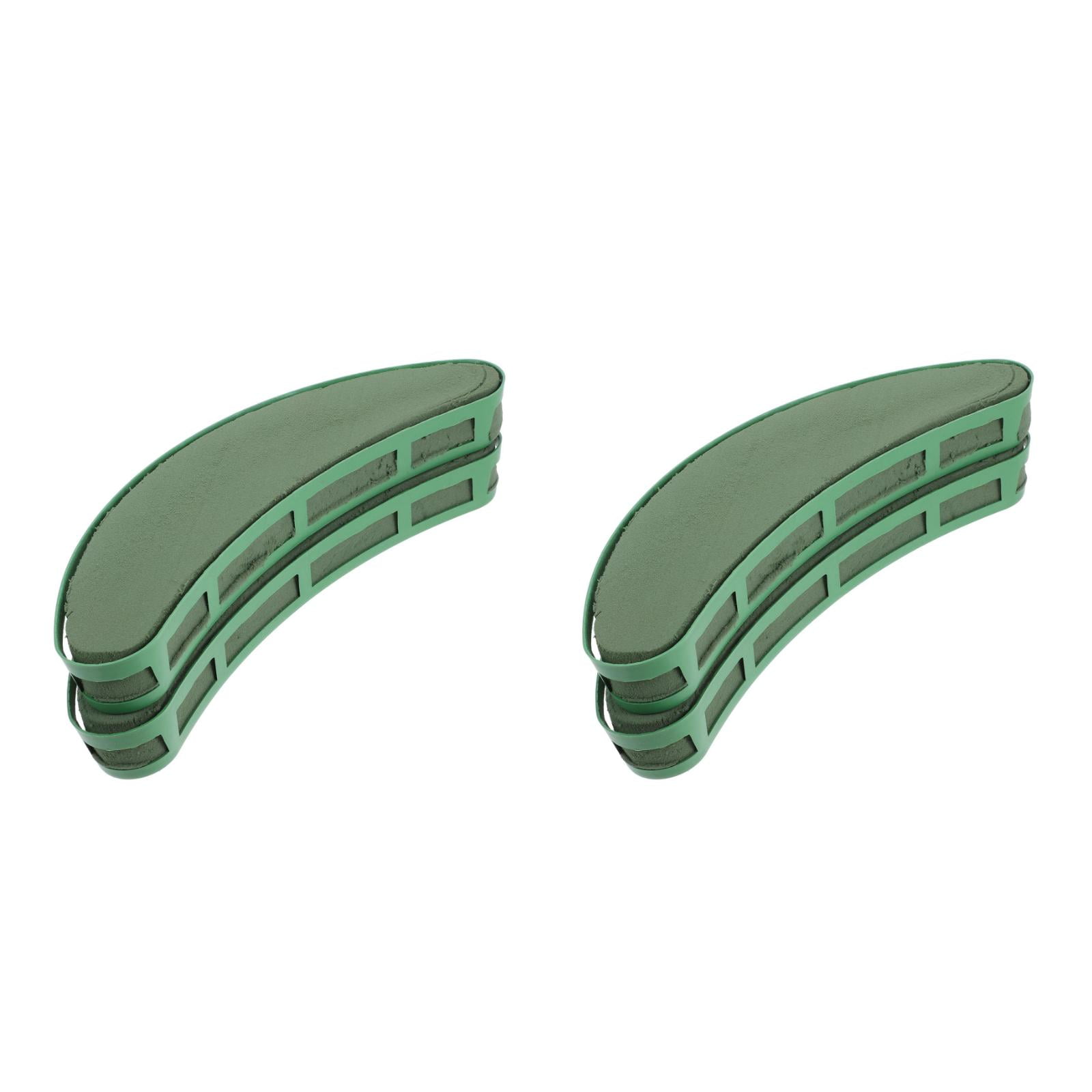 Masteelf 2pcs Floral Cage For Artificial Flowers Crescent Shaped Floral Foam For Wedding Centerpiece Flower Arrangement Base Floral Arrangement Supplies