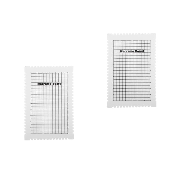 Masteelf 2pcs Foam Board Macrame Board Knotting Craft Board For Measuring Bracelet Project Macrame Board Grid Macrame Board For Woven Bracelet Project Foam Board
