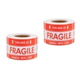 thumbnail image 1 of Masteelf 2pcs Fragile Sticker Handle with Care Fragile Sticker Easy Application High Adhesive Shipping Label for Ensures Safe Handling of Packaging (500 labels/roll), 1 of 8