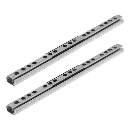 Masteelf 2-Pack Full Extension Bearing Drawer Slides 8-Inch Side Mount Metal Rails for File Cabinets, Dressers, Kitchen, Trash Can Glide