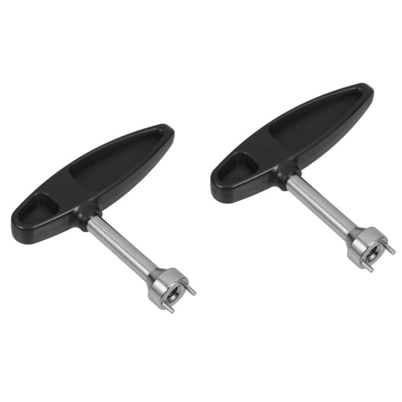 Masteelf 2pcs Gearless Type Plastic Handle Shoes Spike Wrench with Long Pegs (Black)