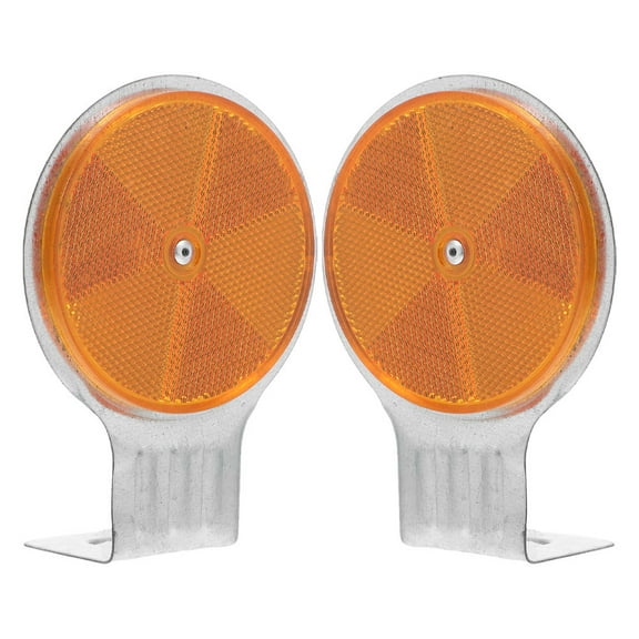 Masteelf 2pcs High Visibility Reflective Road Signs For Driveway Safety Plastic Reflectors For Traffic And Highway Use