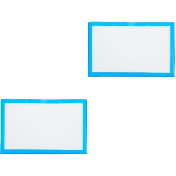 Masteelf 2pcs Home Magnetic Photo Sleeve Magnetic Photo Frame Magnetic Files Storage Organizer