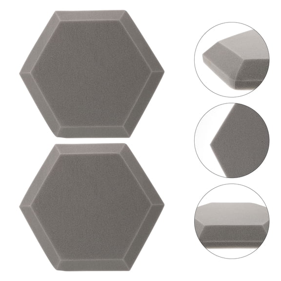 Masteelf 2pcs Indoor Use Acoustic Panels Sound Insulation Treatment Pads Wall Panels