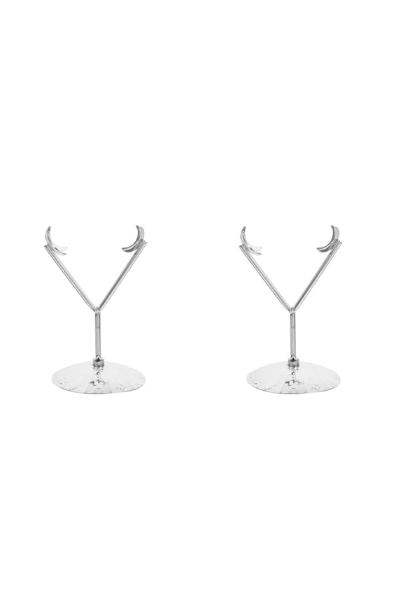 2pcs Iron Ball Stand Gazing Globe Holder Metal Sphere Rack Display Easel For Gemstones Minerals Agate Slabs Plates Rock Seashell Crystal Ball Stand