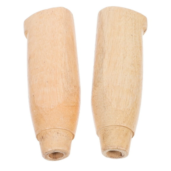 Masteelf 2pcs Knife Wood Handle Kitchen Knife Repair Wooden Handle Anti-Slip Kitchen Knife Handle Replacement for Knives Part Accessories