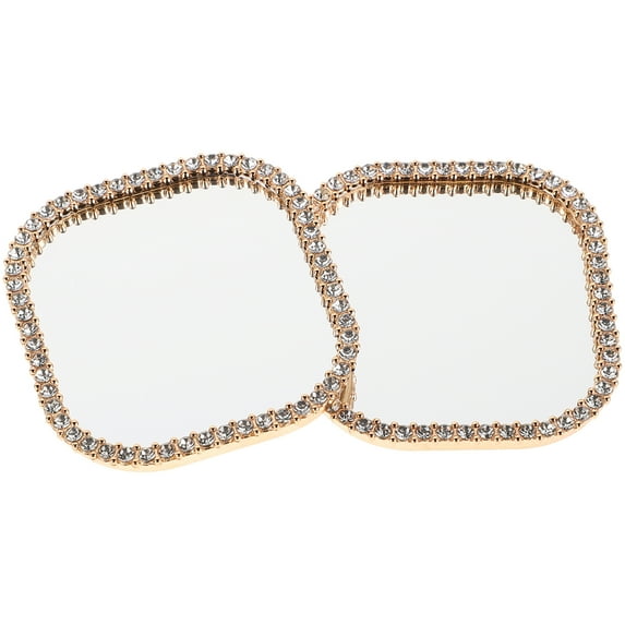 Masteelf 2pcs Makeup Mirror Adhesive For Phone Self-Adhesive Mirror Sticker For Phone Case Portable Mirror Makeup Application Mirror