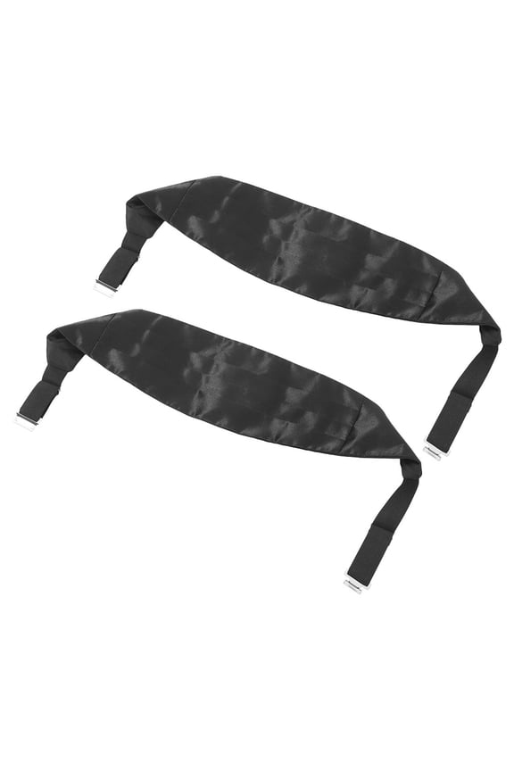 2pcs Men Tuxedo Cummerbund Set Formal Belt Men Solid Color Adjustable Satin Waistband For Wedding And Night Party