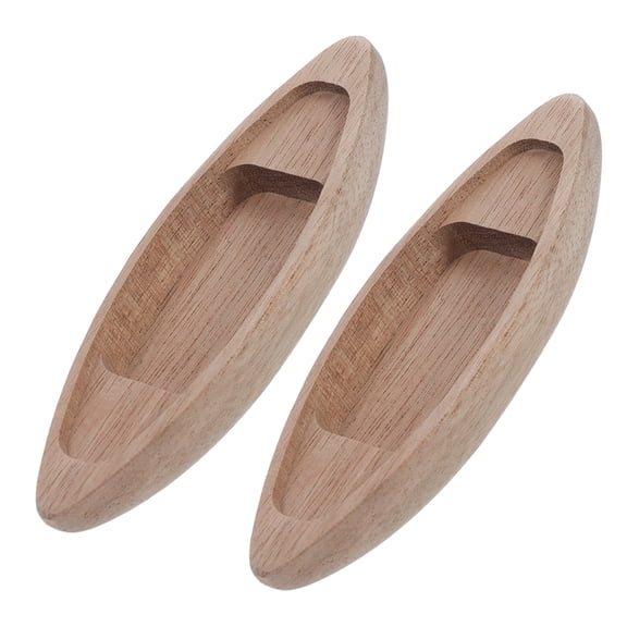 Masteelf 2pcs Mini Wooden Sailboat Model Set, Decorative Small Boat Ornaments for Nautical Theme, Retro Style Desktop Decor