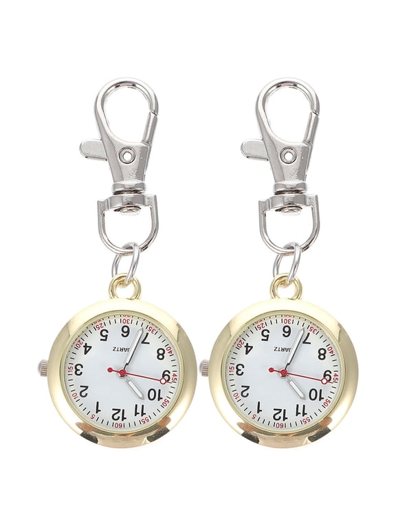 OFFIGAM Watch Set, 2 Pieces Lightweight Analog Display, Stylish Clip-On Timepiece for Healthcare Professionals