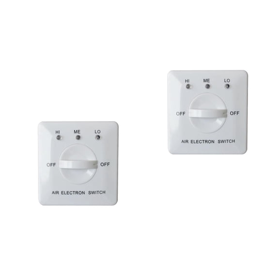 Masteelf 2-Pack Three-Speed Panel Fan Controller for Central Air , White Fan Coil Control