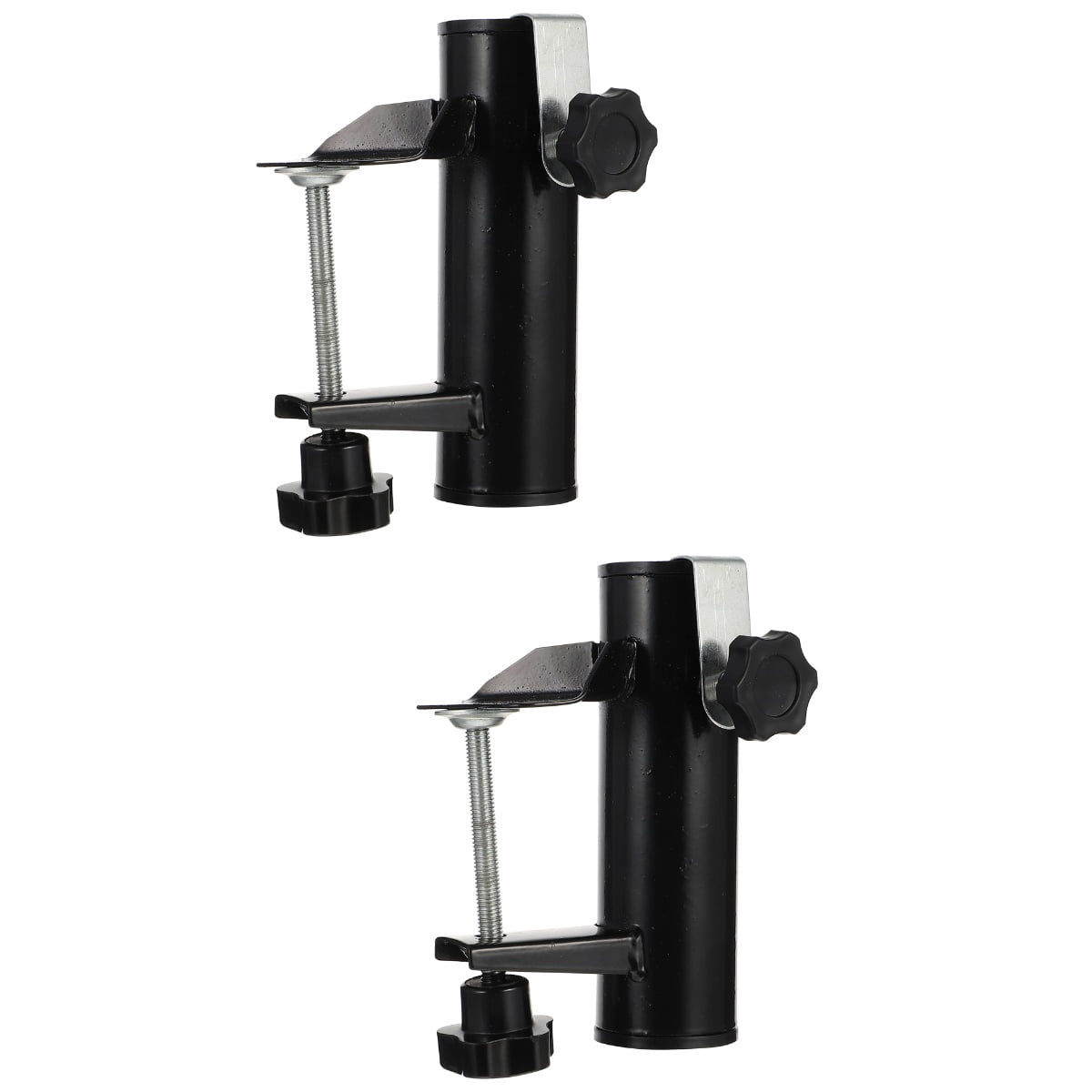 Masteelf 2pcs Patio Umbrella Clamp Deck Umbrella Stand Outdoor Adjustable Holder Clip